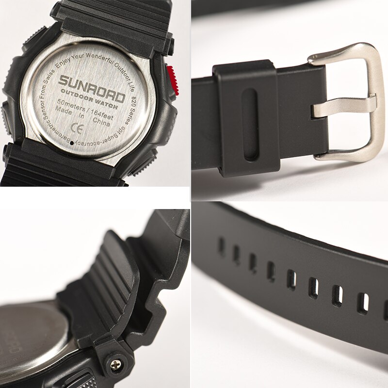 Sunroad Heren Digitale Sport Outdoor Horloge Kompa Vicedeal