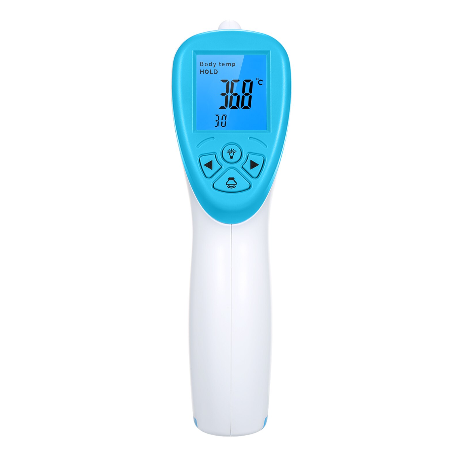 Non Contact Infrarood Thermometer Blauwe Achtergrondverlichting Lcd