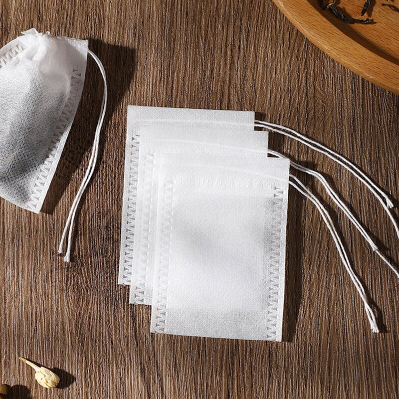 100 Pcs Disposable Tea Bags Filter Bags For Tea In Grandado