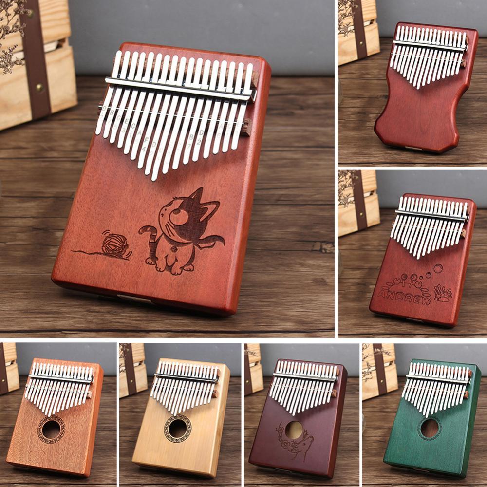 17 Key Houten Vinger Kalimba Mbira Duim Piano Muzi Grandado