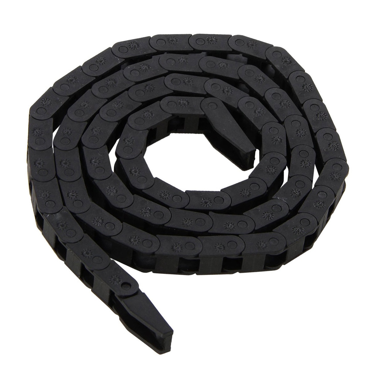 Black Plastic Nylon Cable Carrier Drag Chain Towline Nested Wire