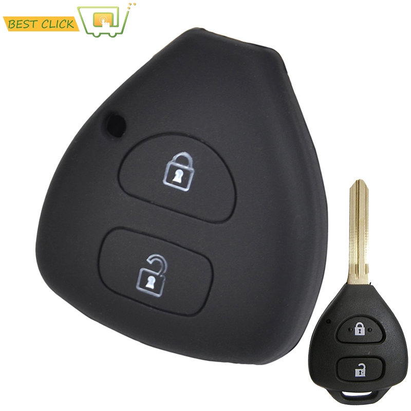 Button Silicone Key Case Cover For Toyota Auris Grandado