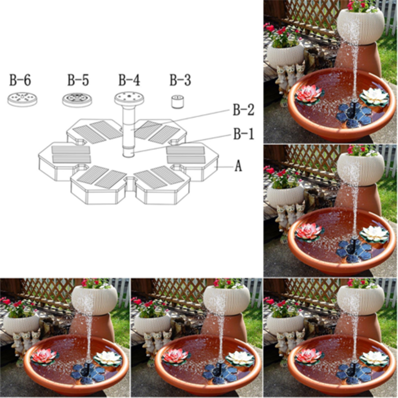 Neue Solar Automatische Brunnen Wasser Pumpe Spri Grandado