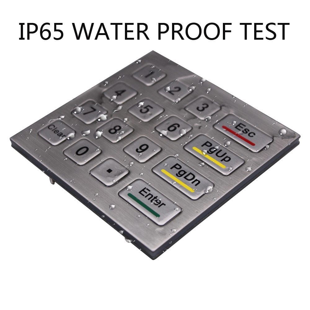 Metall Matrix Tastatur Ip Wasserdicht Industriel Grandado