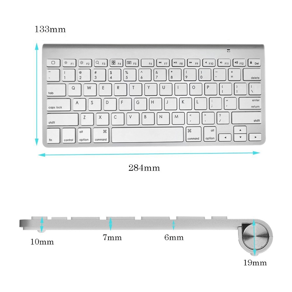 Clavier Bluetooth Ultra Fin De Tablettes Et Smartphones Pour Apple