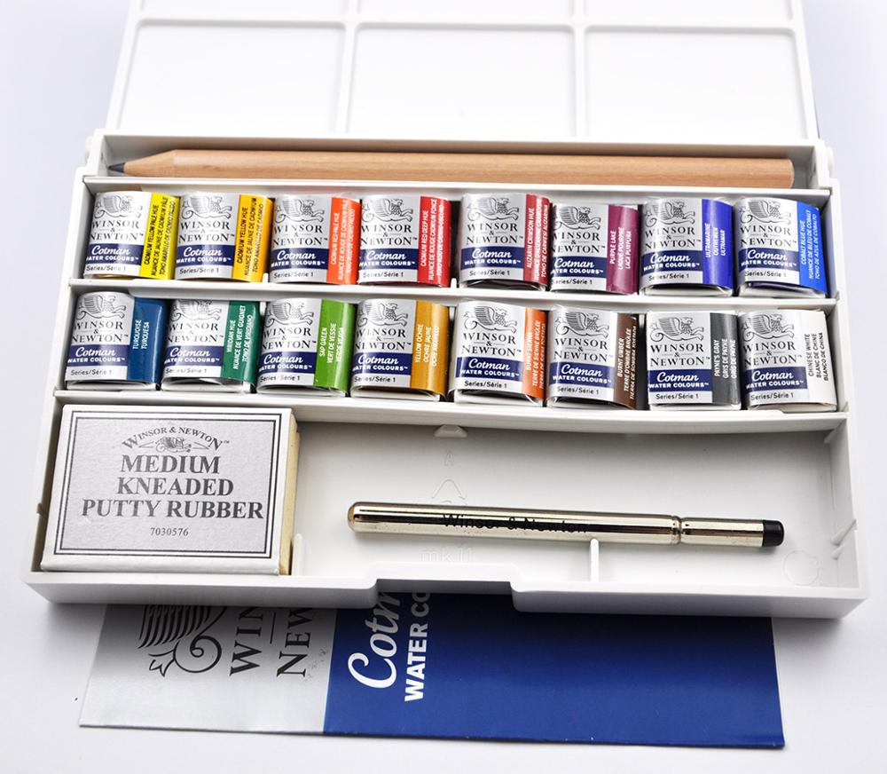 Winsor Newton Cotman Aquarel 16 Kleuren Solid Aq Grandado