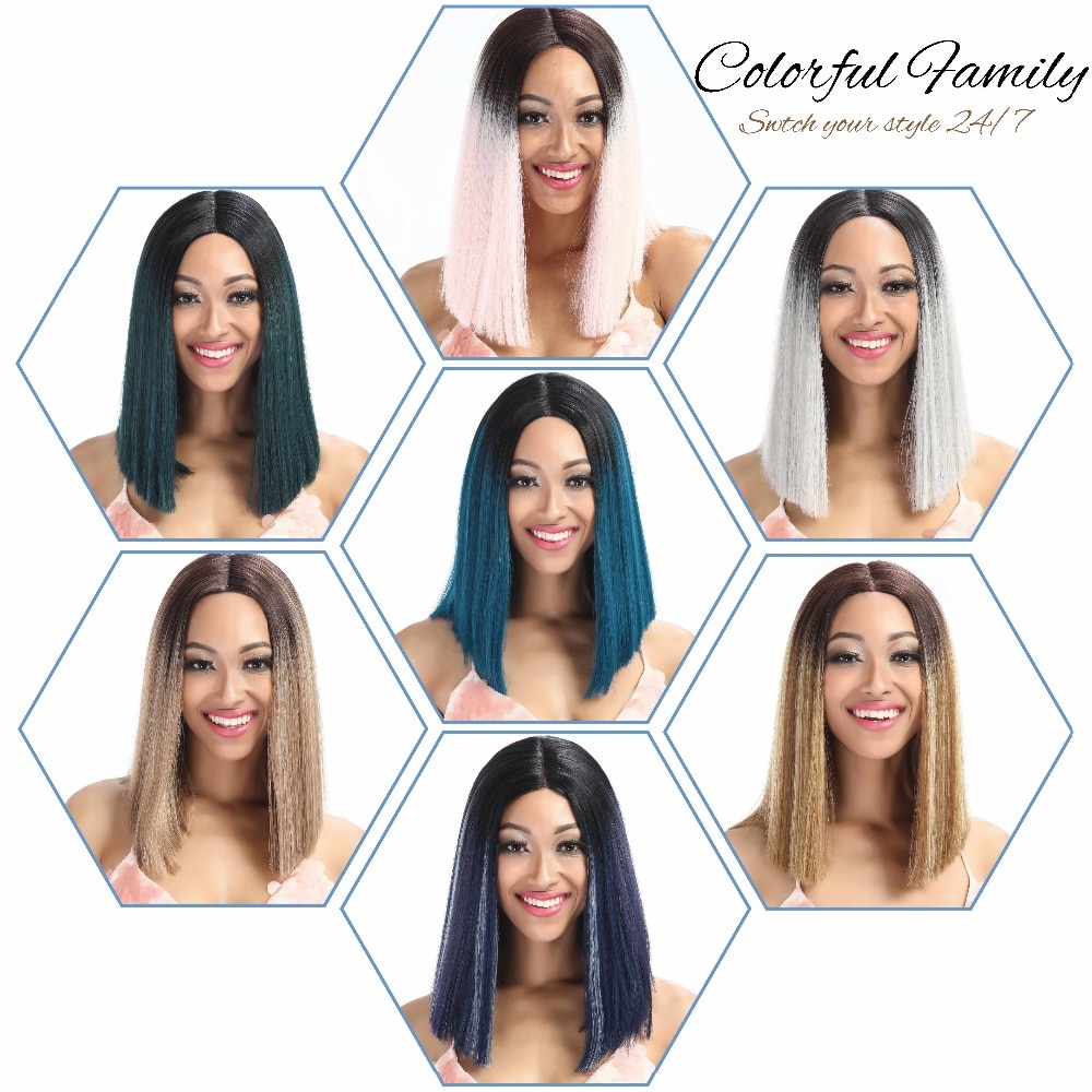 Noble Hair Synthetic Lace Front Wig Straight Hair Grandado