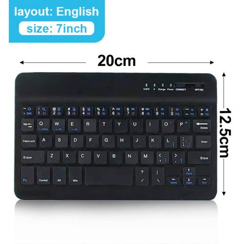 Teclado Sem Fio Magro Mini Do Teclado De Bluetooth De Polegadas