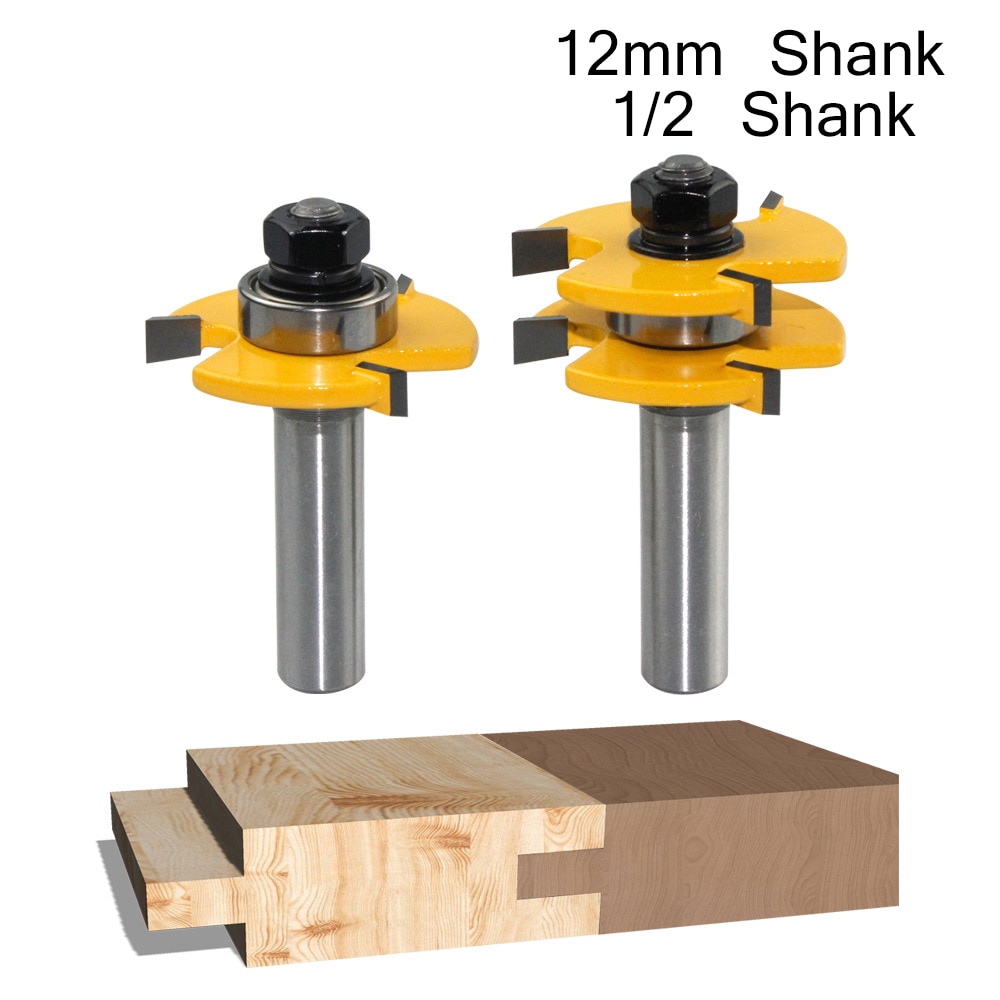 2 Stuks 8Mm 12Mm 1 2 Inch Schacht T Slot Router Bi Grandado