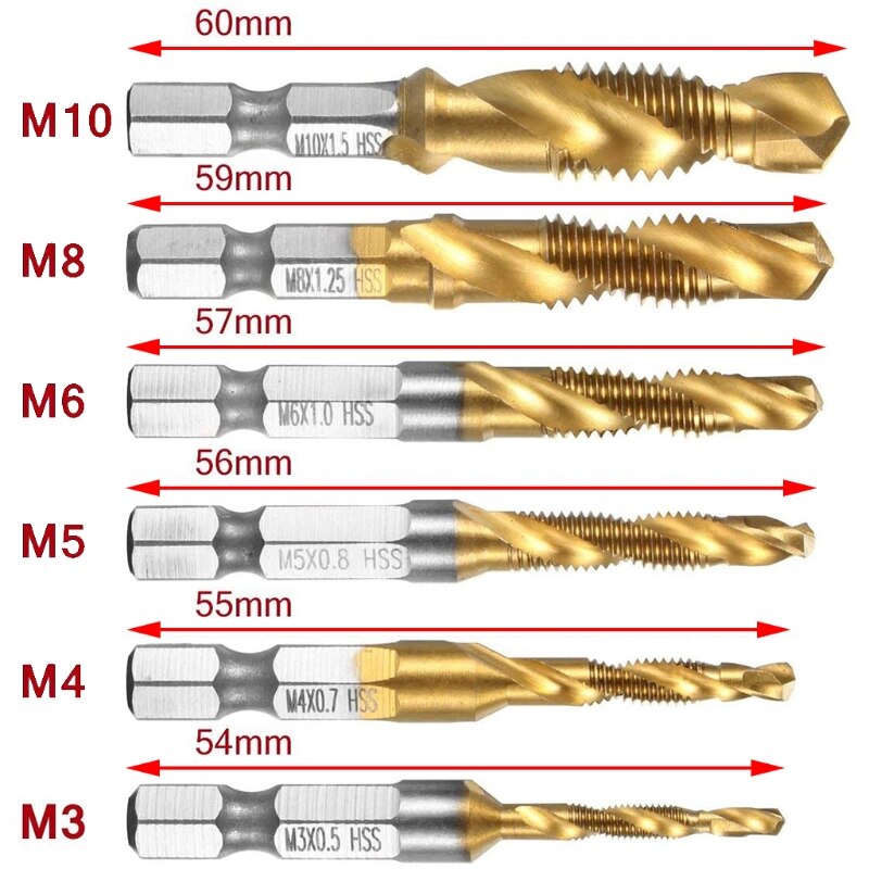 Lb Hexagon Shank Schroefdraad Metric Tap Boren S Grandado