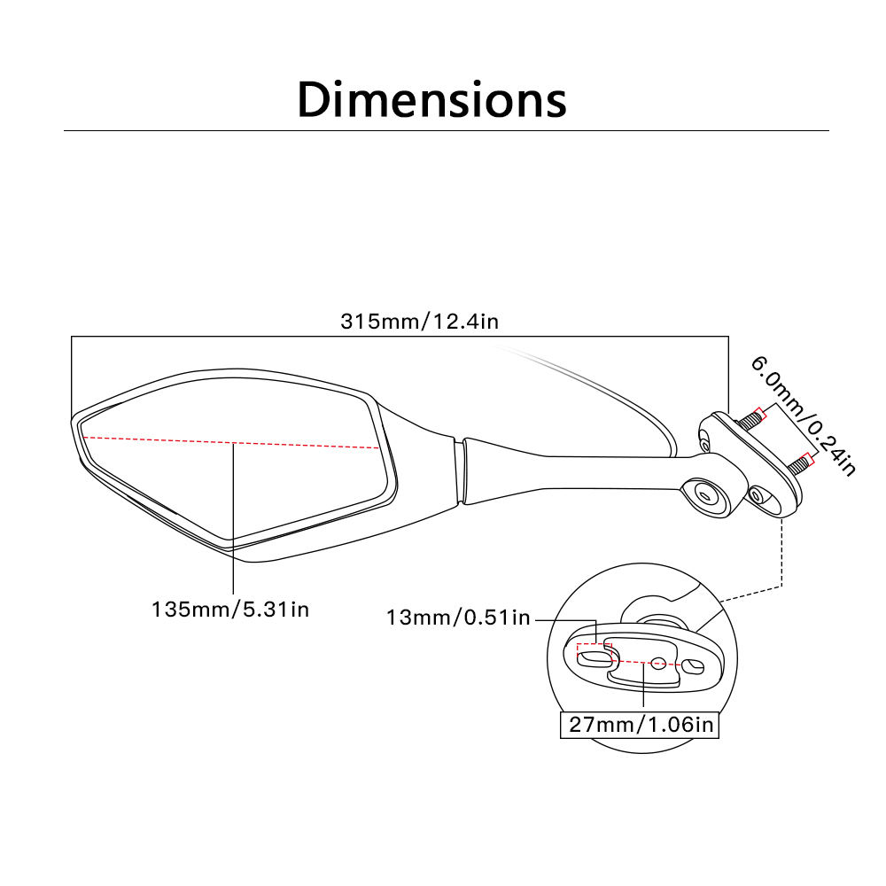 Motorcycle Rearview Mirrors With Turn Signal Led L Grandado