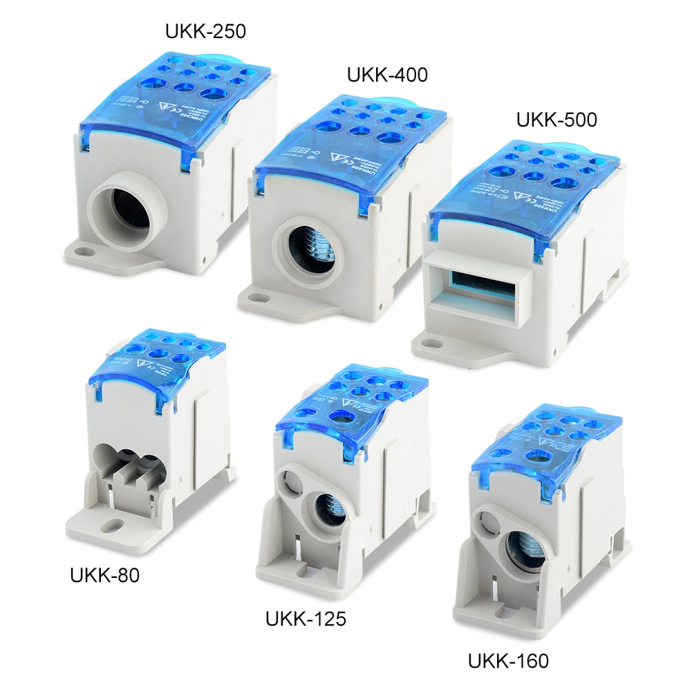 UKK80A 125A 160A 250A 400A 500A Terminal Blok 1 In Grandado