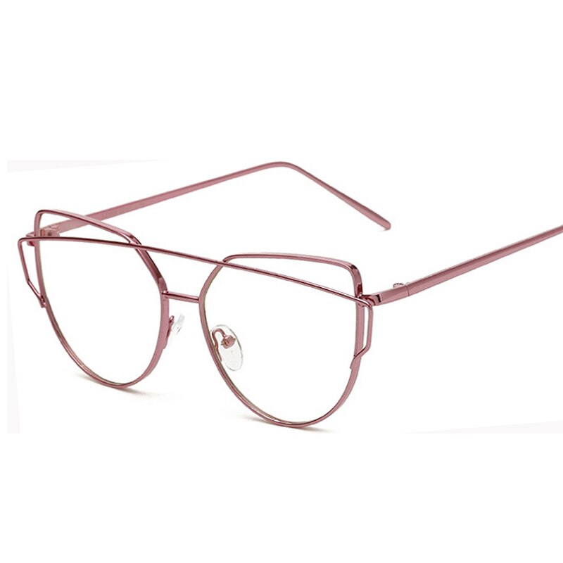 Oversize Vrouwen Metalen Cat Eye Bril Frame Mannen Grandado