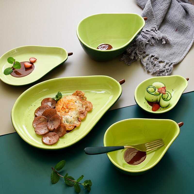 Nordic Creatieve Leuke Avocado Glazuur Kleur Keram Grandado