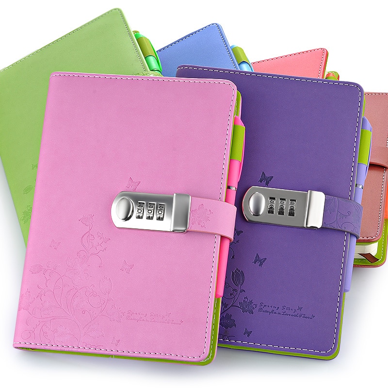 Spiraal A Notebook Papier Slot Wachtwoord Code Br Grandado