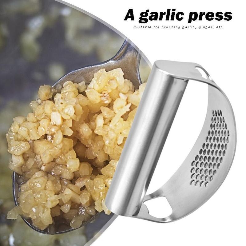 Manual Multi Purpose Garlic Presser Curved Garlic Grinding Chopper