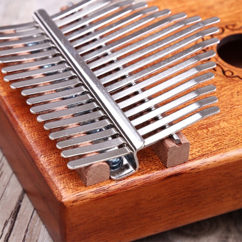 17 Keys Kalimba African Solid Thumb Finger Piano 17 Keys Solid Wood