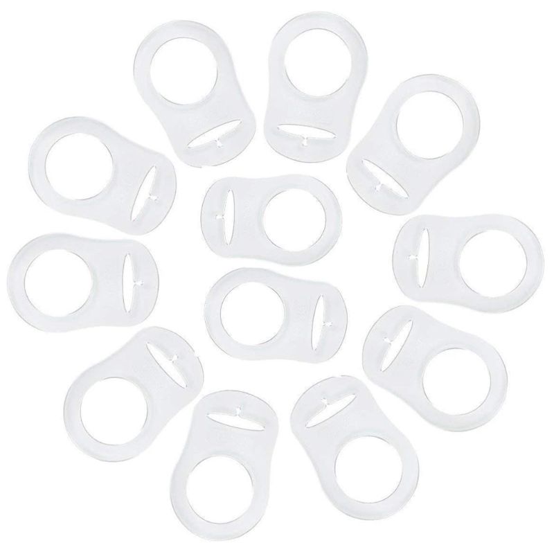 12Pcs Transparant Siliconen Knop Ring Dummy Fopspe Grandado