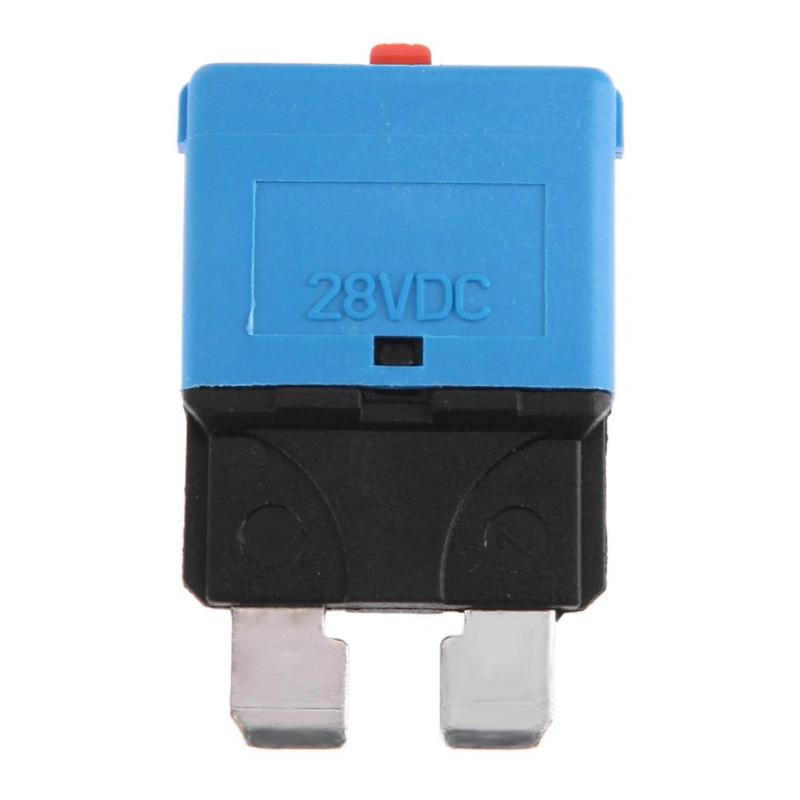 DC28V 15A Manual Reset Circuit Breaker Blade Fuse For Car Truck Boat