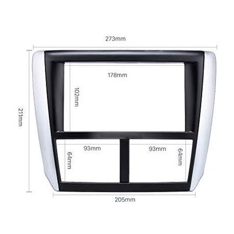 Dubbel Din Autoradio Fascia Voor Subaru Forester Grandado