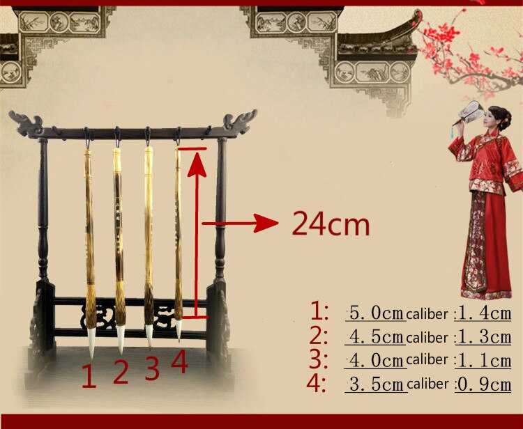 Chinesische Pinsel Stift Kalligraphie Schreiben Mehrere Haare