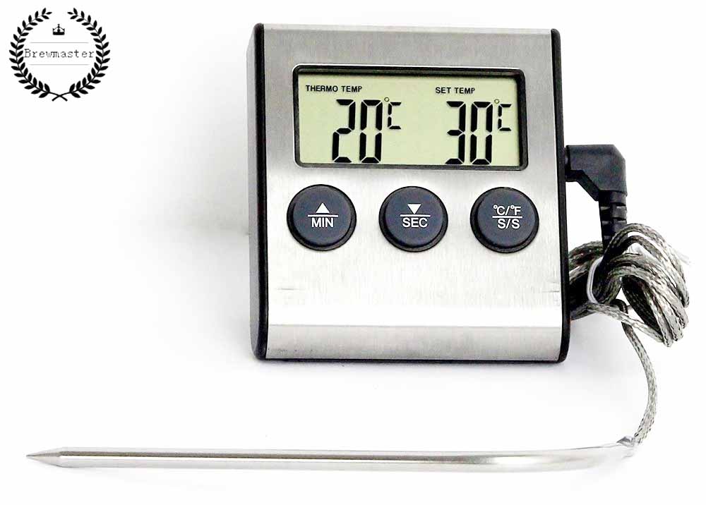 Digital Thermometer Ofen Timer Edelstahl Temperatu Grandado