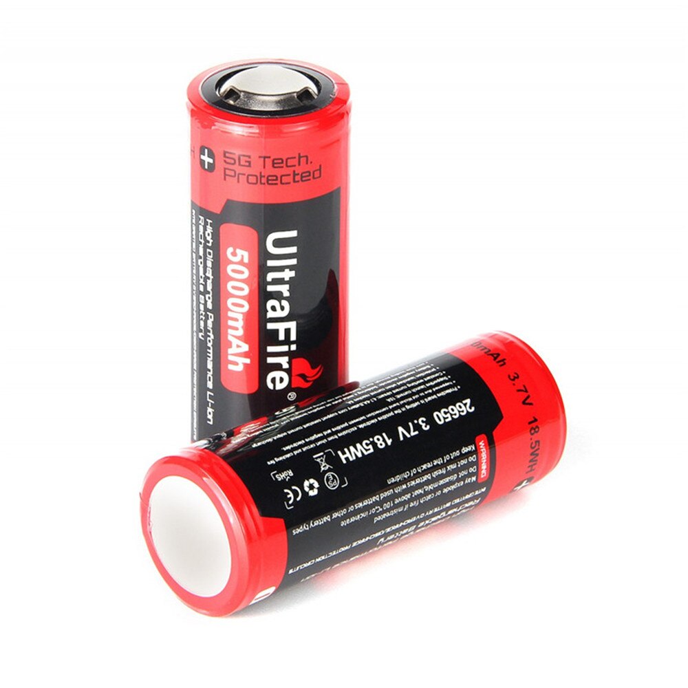 Ultrafire BRC 26650 3 7 V 5000mAh Lithium Akku Mit Grandado