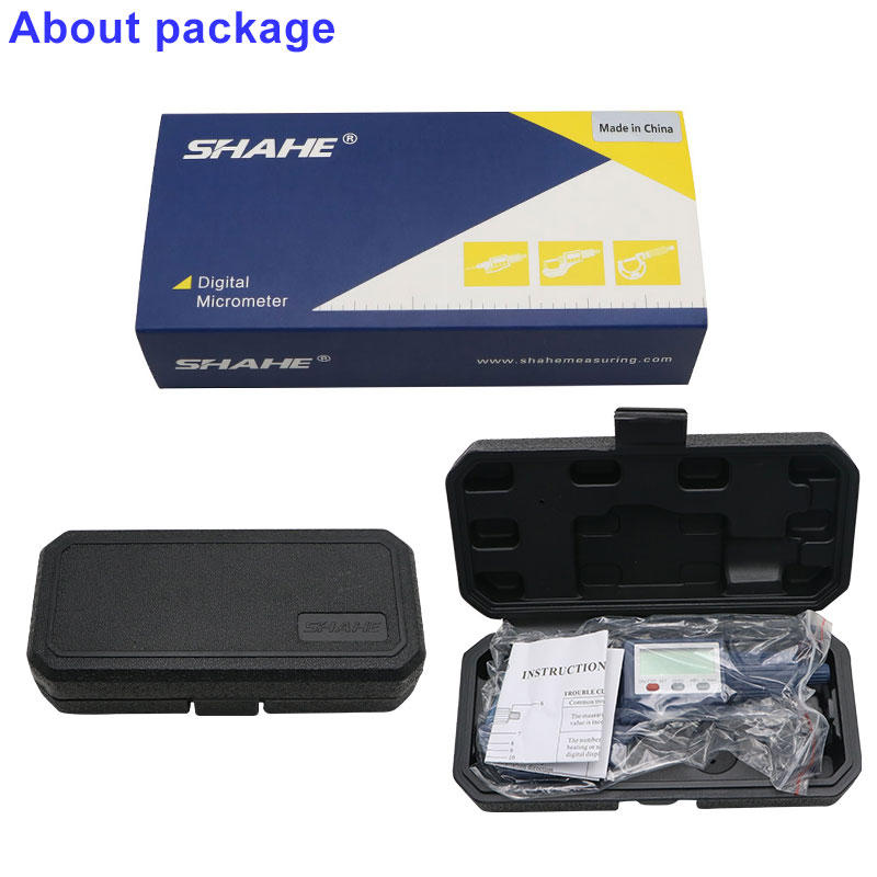 SHAHE 25 50 Mm Digital Outside Micrometer 0 001mm Grandado