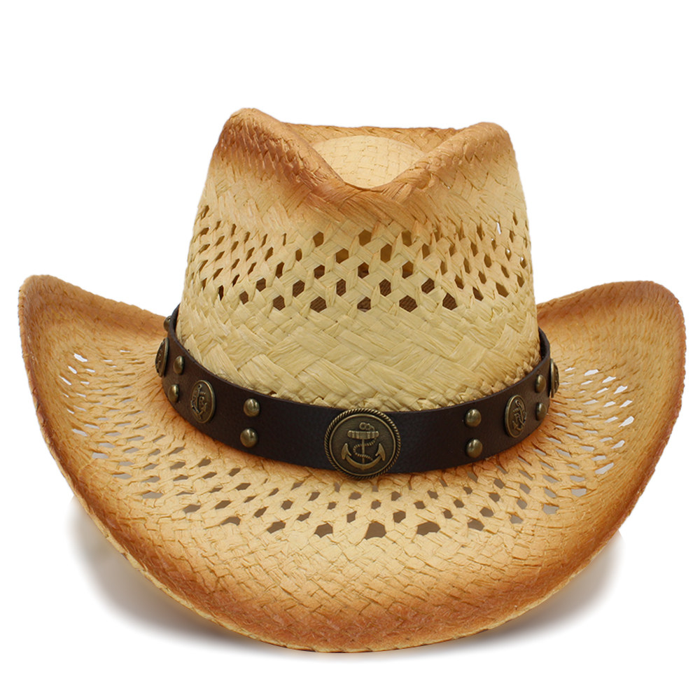 Women Western Cowboy Hat With Leather Ribbon For L Grandado