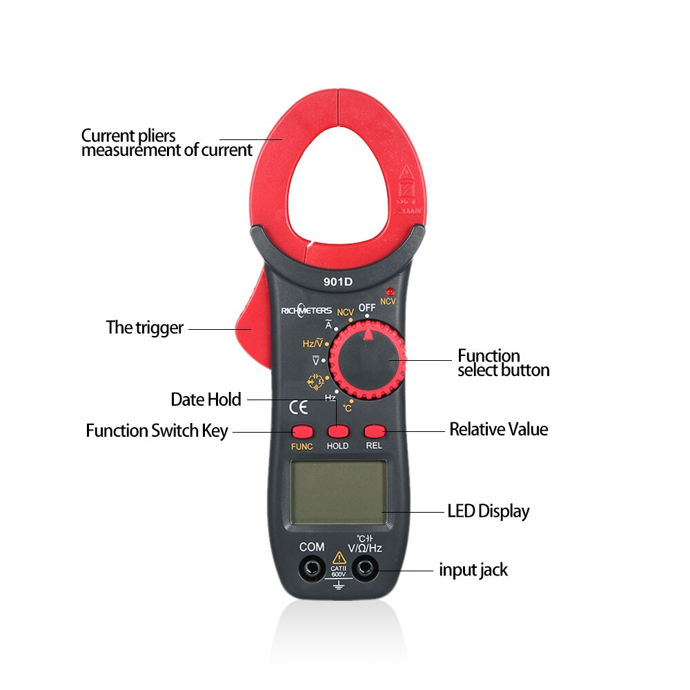 Richmeters Rm D Digital Clamp Meter Counts Grandado