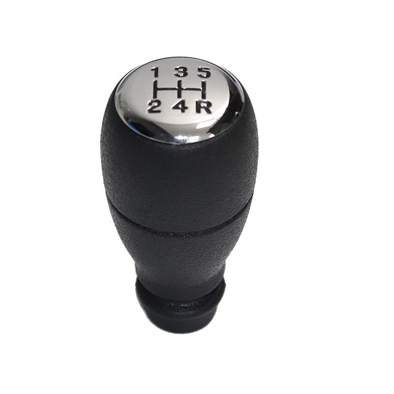 5 Speed Gear Shift Stick Knop 2403 T9 Black Chrome Vicedeal