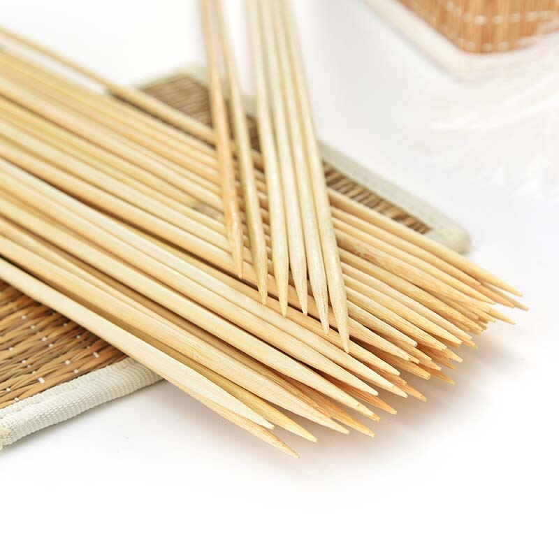 Pcs Cm Bbq Bamboo Sticks Wooden Skewers Keba Grandado