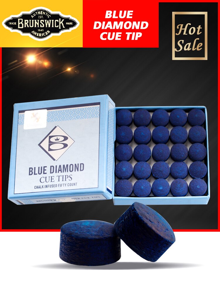 Original Blue Diamond Snooker Cue Tip10mm 11mm M D Grandado