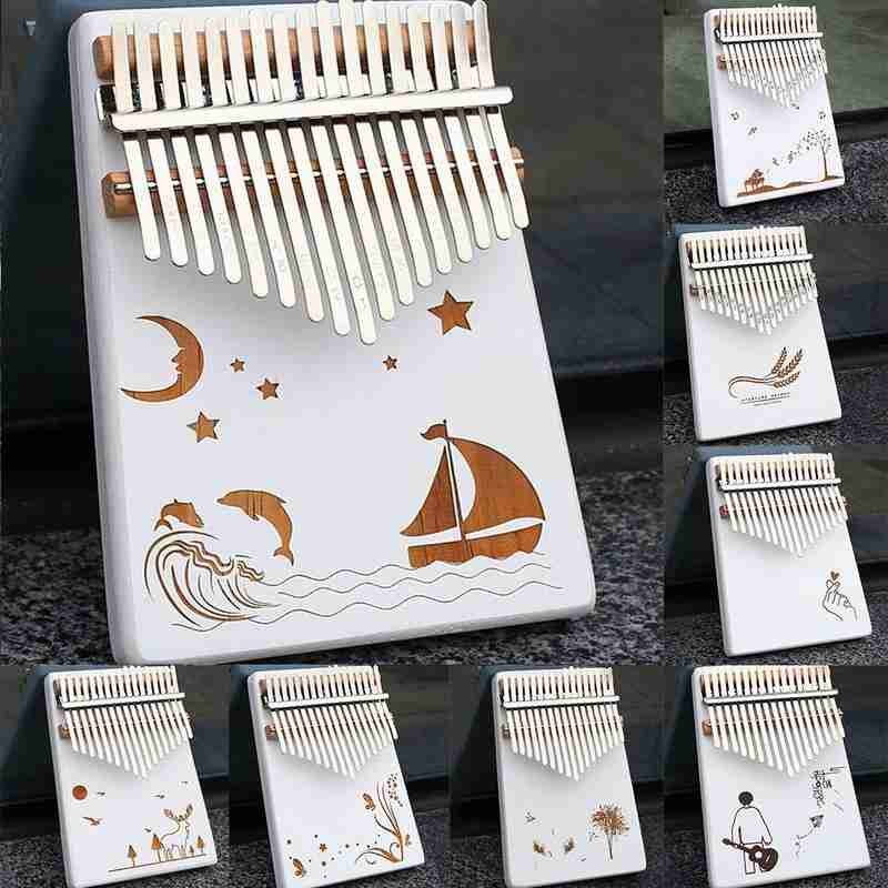 Thumb Piano Kalimba Key Hout Mahonie Calimba Bo Grandado