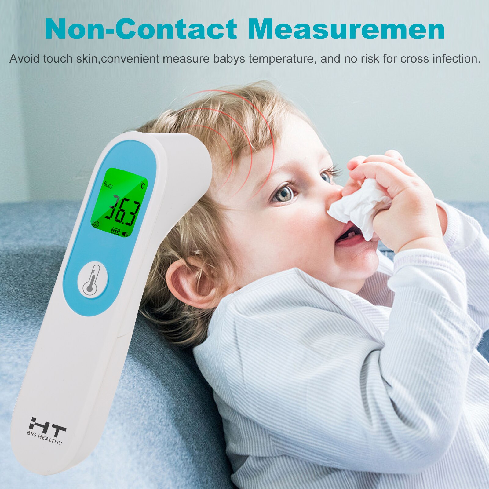 Baby Oor Thermometer Digitale Thermometer Voorhoof Grandado