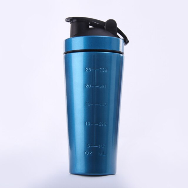 Rvs Eiwit Shaker Fles Gym Schudden Ketel Sport Mil Grandado