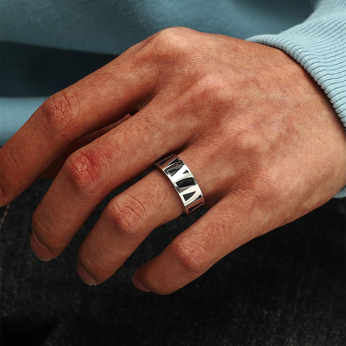 Moredear Mode Mm Rvs Ring Voor Mannen Grandado