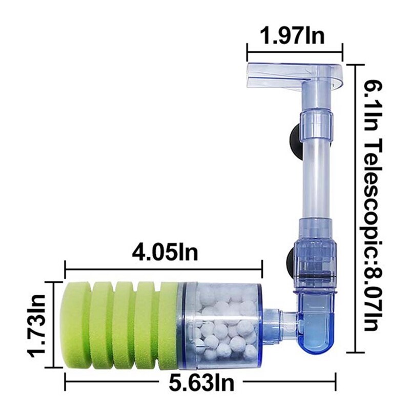 Filtr akwariowy ultra cicha akwarium gąbka biochemiczna filtr robić