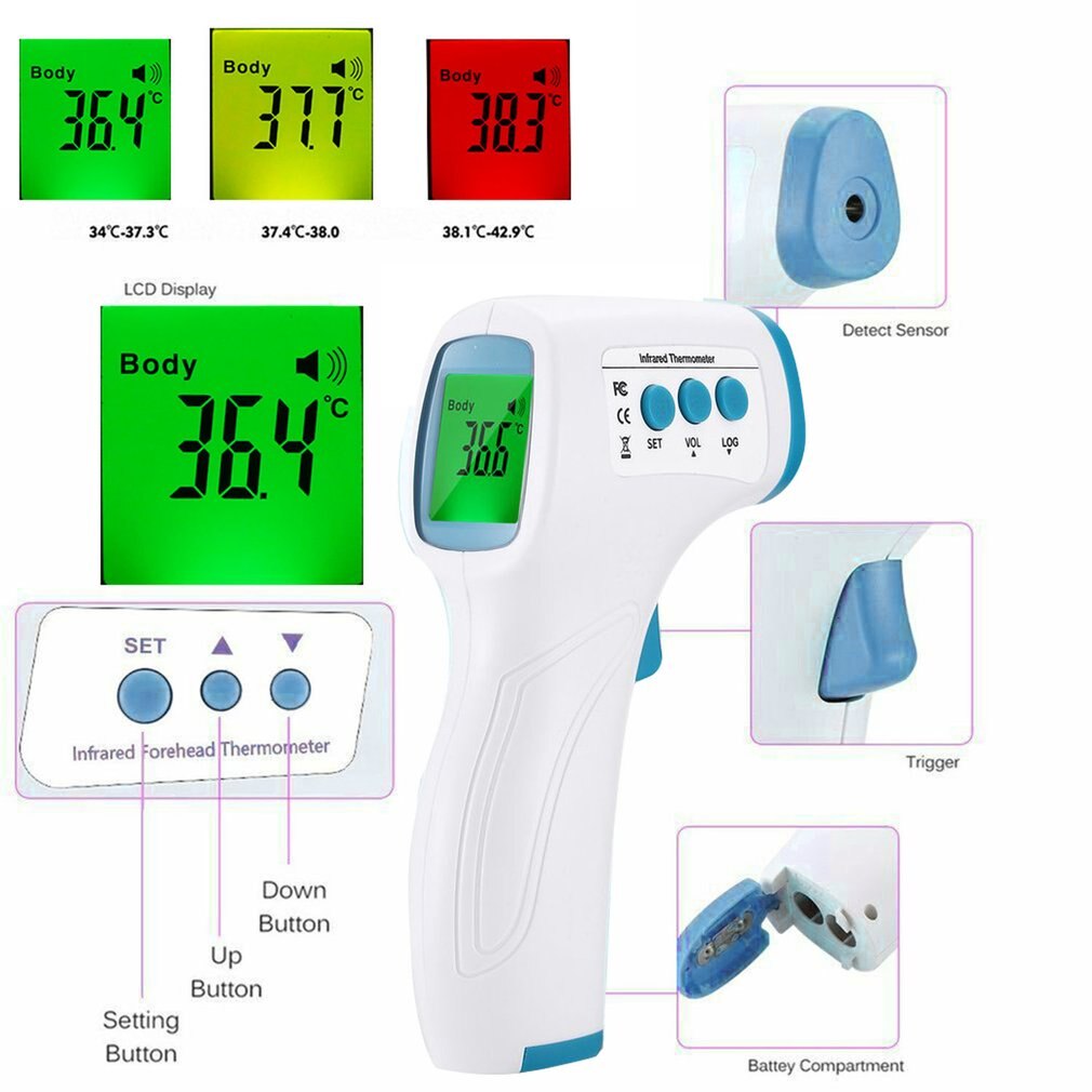 Outad Digitale Infrarood Voorhoofd Thermometer Non Grandado