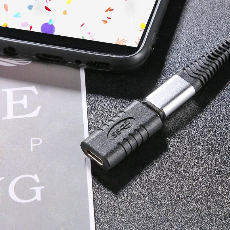 3 adet Mini tip c USB C uzatma çoğaltıcı adaptörü erkek dişi erkek dişi