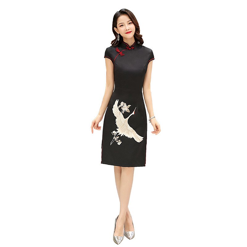 Chinese Party Jurk Sexy Cheongsam Moderne Korte Mo Grandado