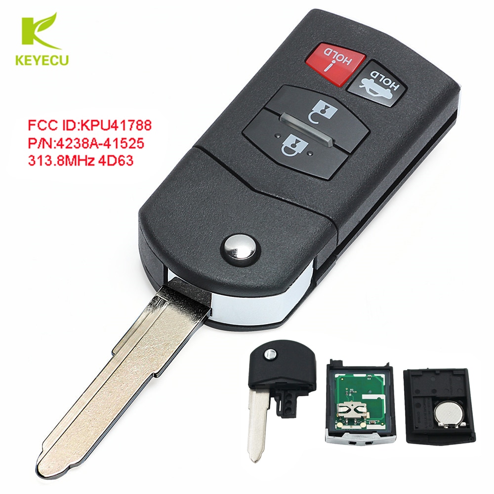 KEYECU Replacement Remote Car Key Fob 4Button 313 Grandado