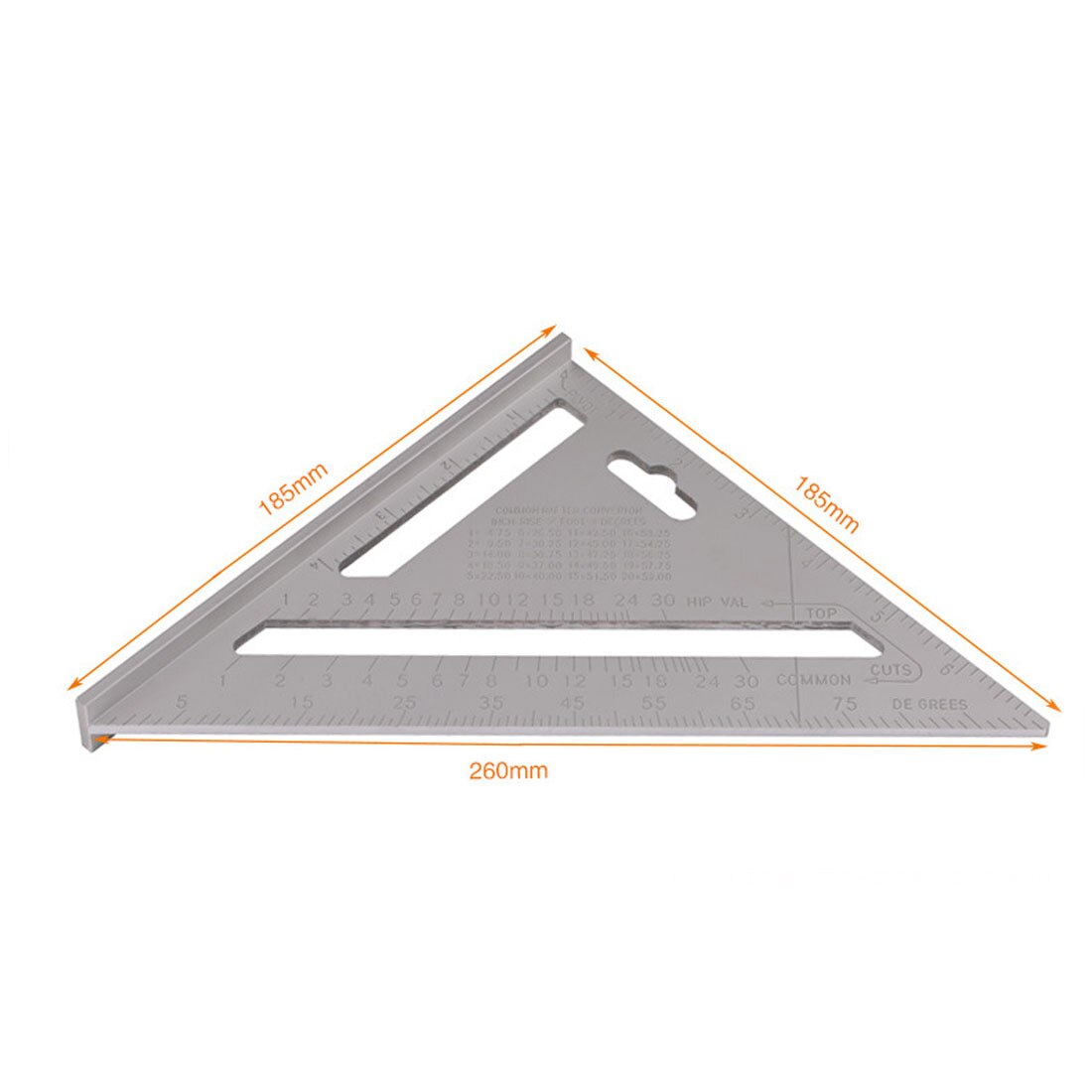 Aluminium Legierung Dreieck Quadrat Herrscher Mess Grandado