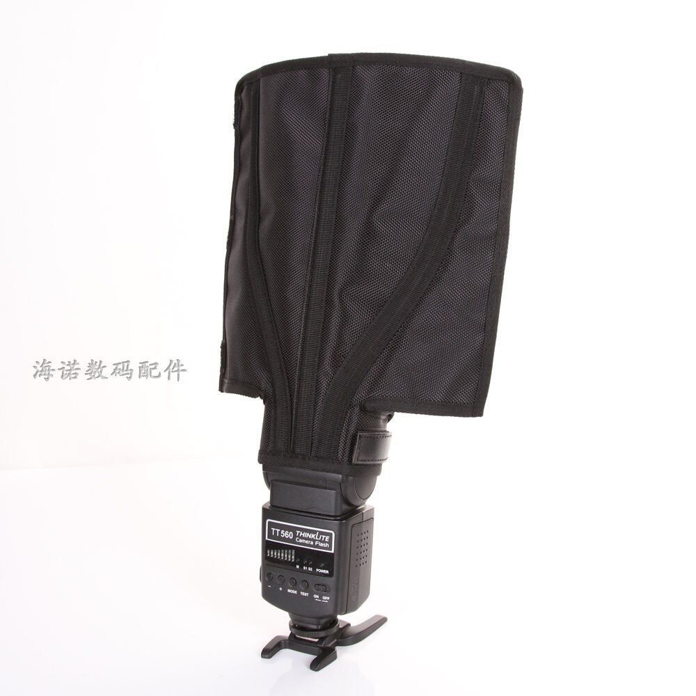 Universal Foldable Diffuser Snoot Flexible Speedlight Reflector Flash