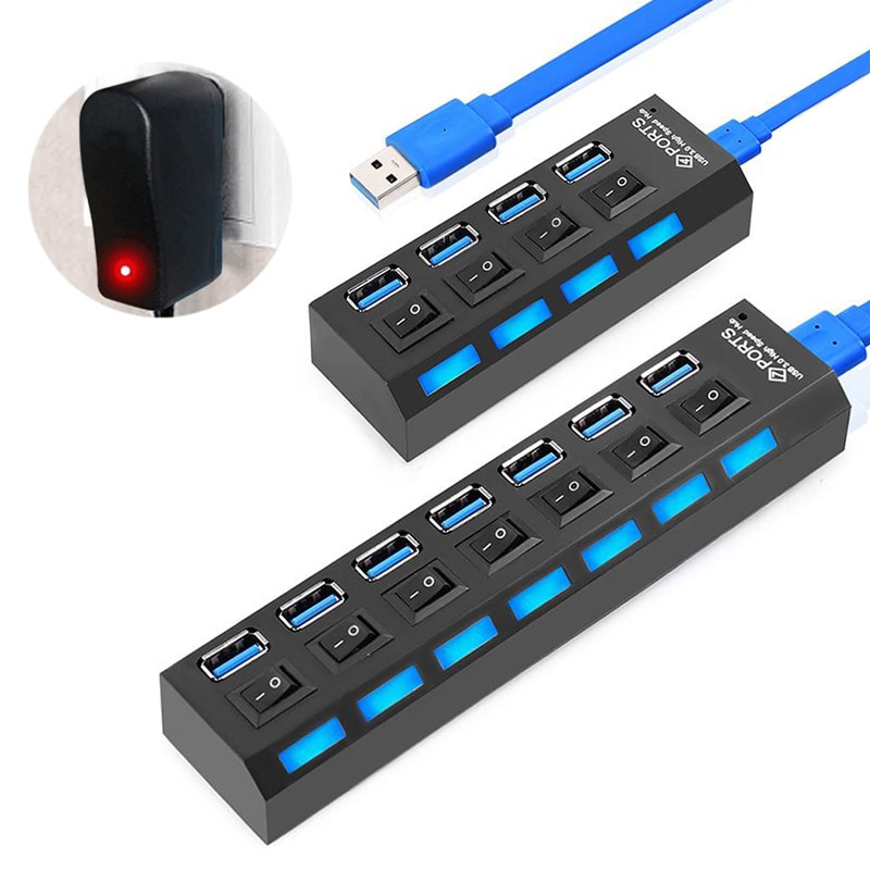 Usb Hub Port Usb Port Adapter Powered Splitter Converter Usb C