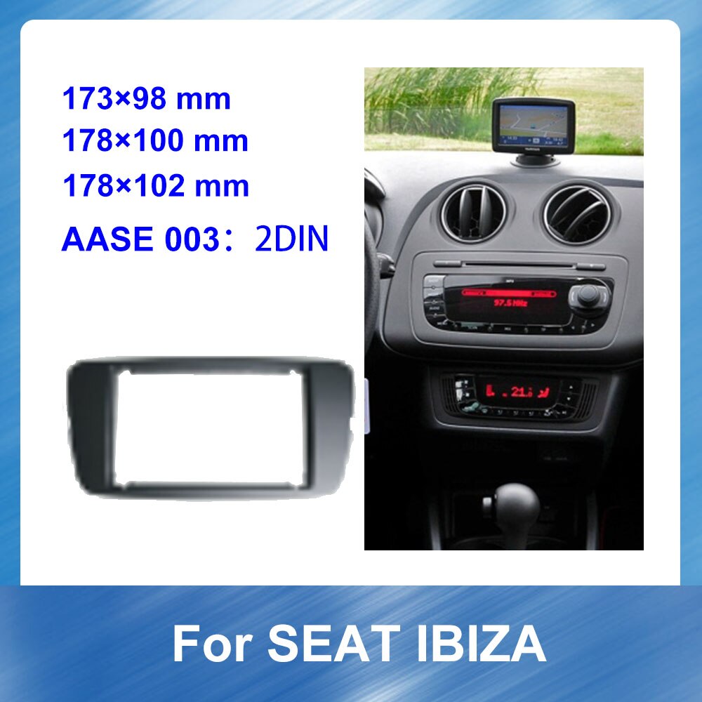 Double Din Car Autoradio For Seat Ibiza Car Frame Grandado