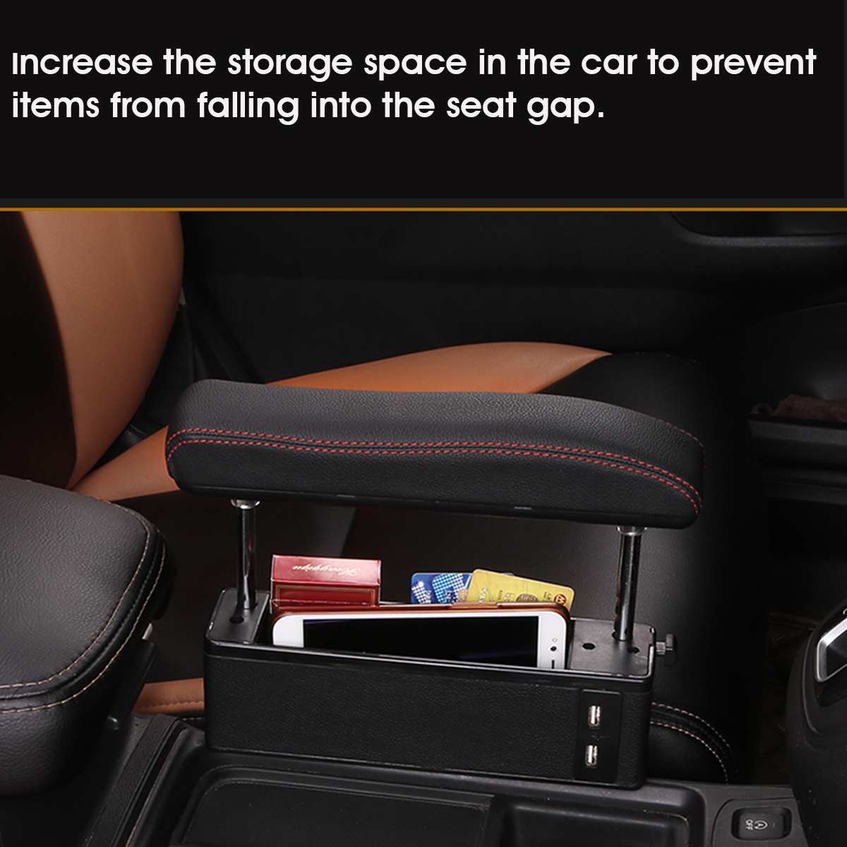 Universal Car Armrest Box Elbow Support Adjustable Grandado