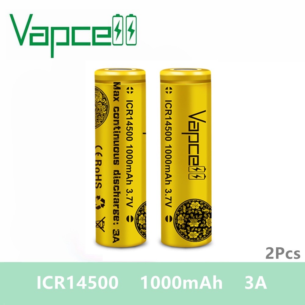 Pcs Vapcell Battery Mah A Mini Lithium Grandado