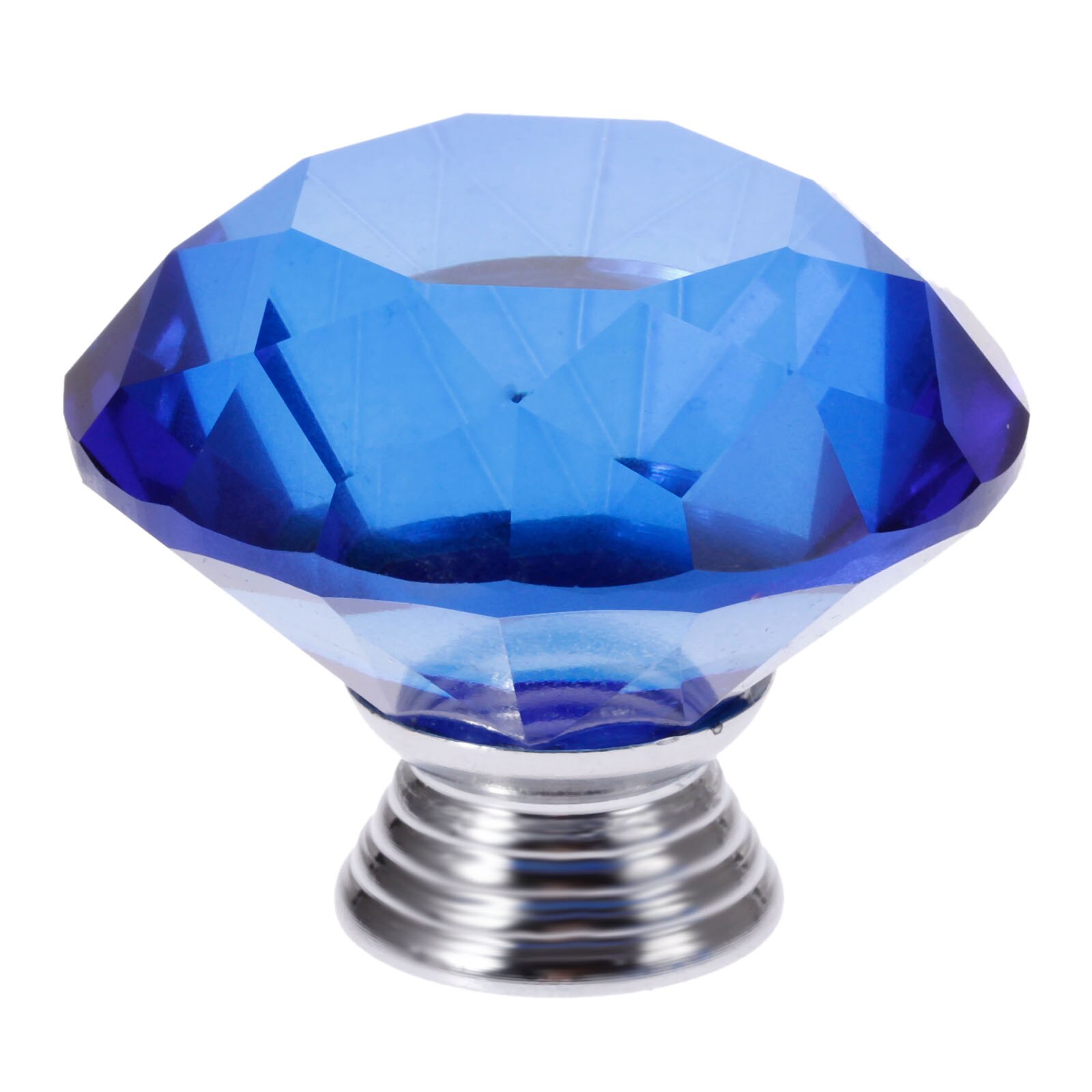 1 Xblue Diamant Vorm Crystal Glass Knoppen Gardero Grandado