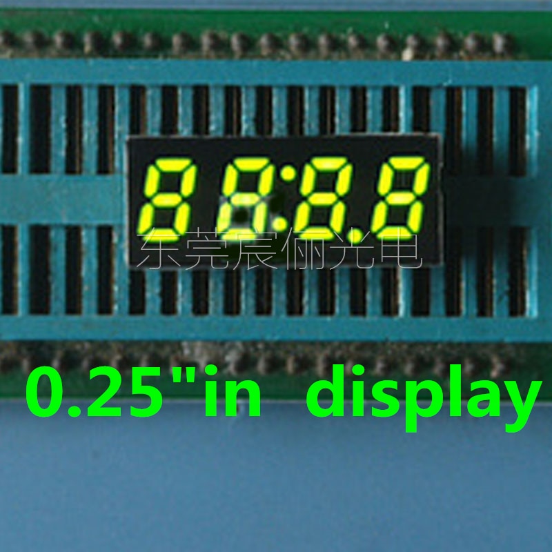 0 25 Inch 7 Segment Digitale Buis Groen Vier Bit D Grandado